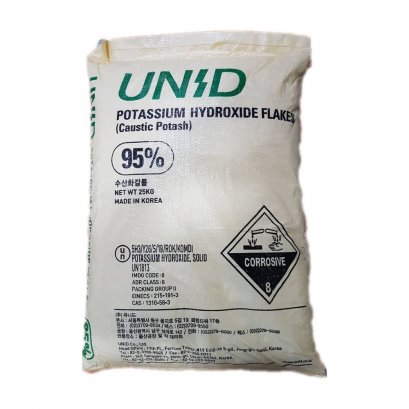 POTASSIUM HYDROXIDE 95%, UNID